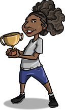 Drawing of Quinn the Quick