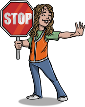 Drawing of Paige the Protector